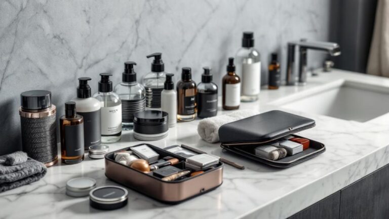 sleek grooming travel containers