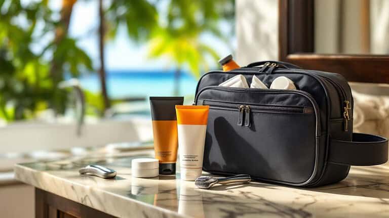 travel skincare kits for men
