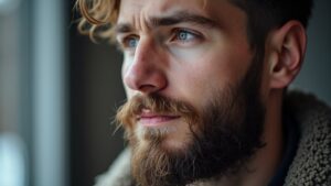 brittle beard in winter